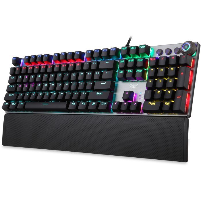 Клавиатура Aula F2058 Rainbow KRGD blue USB UA (F2058) изображение 2
