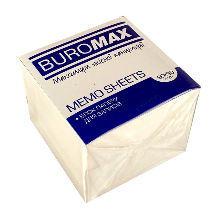 Бумага для заметок Buromax белый 90х90х50 мм, не склеенный (BM.2276)