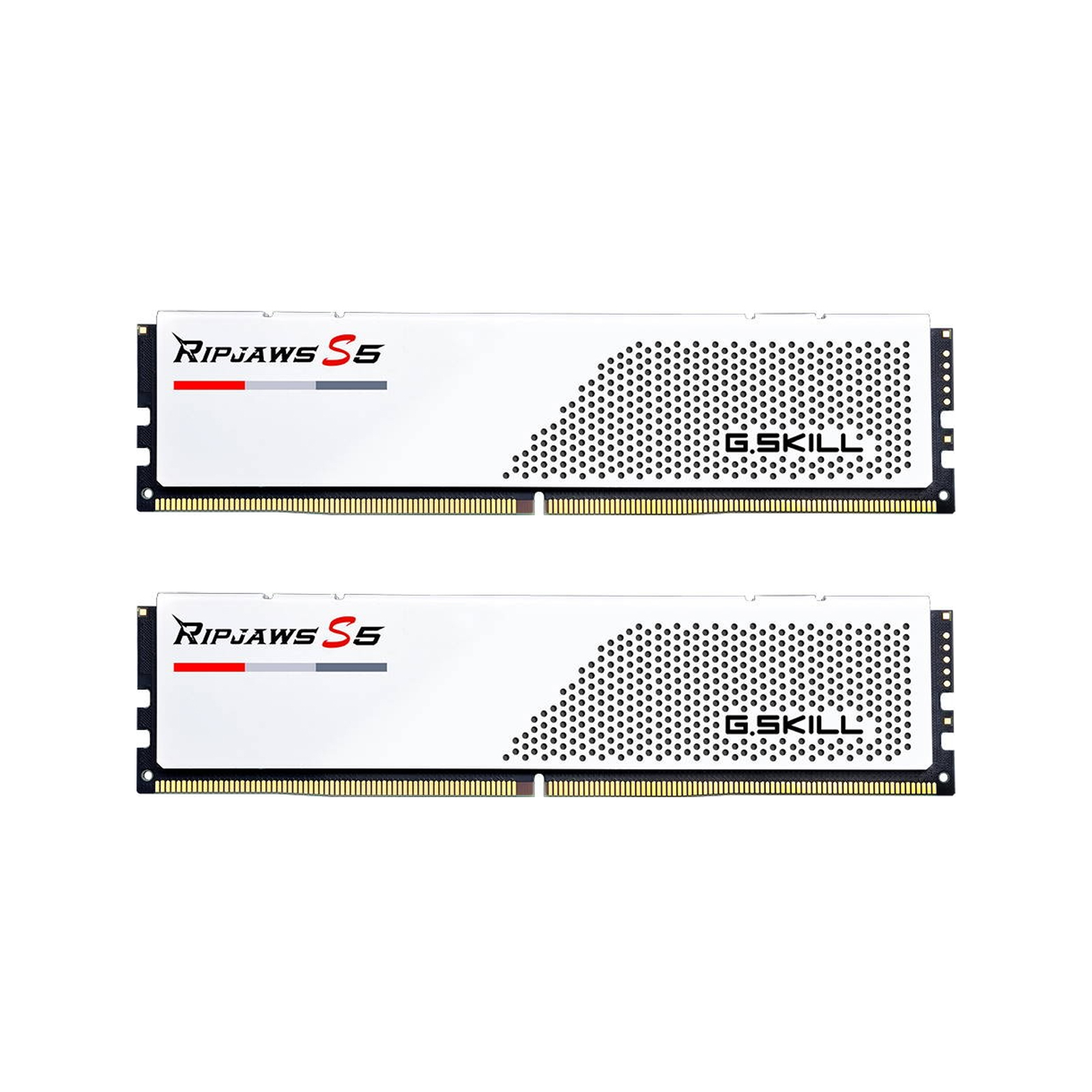 Модуль памяти для компьютера DDR5 32GB (2x16GB) 5600 MHz Ripjaws S5 Matte White G.Skill (F5-5600J3036D16GX2-RS5W)