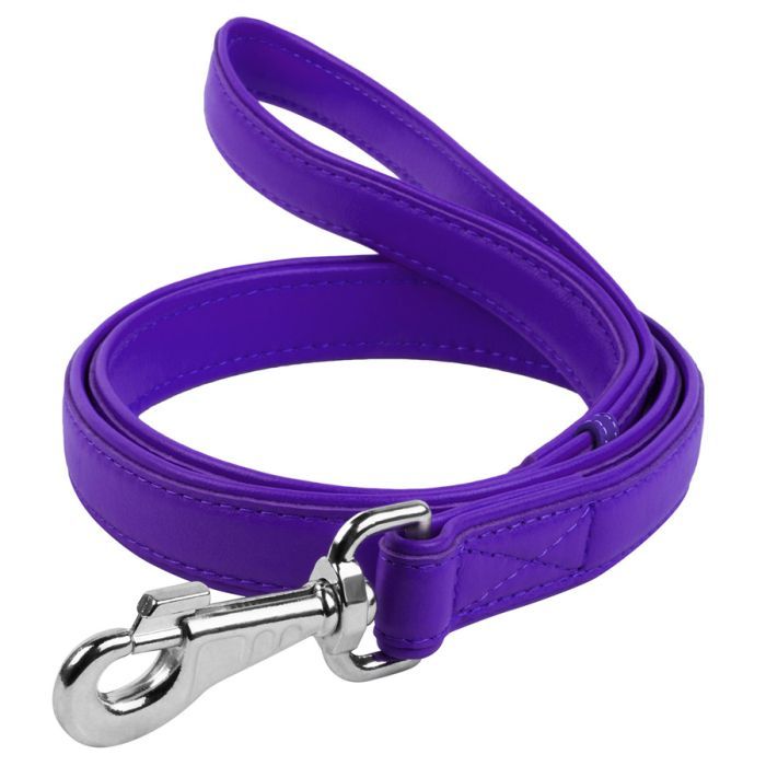 Повідець для собак WAUDOG Glamour шкіряний M-XXL червоний (33763)