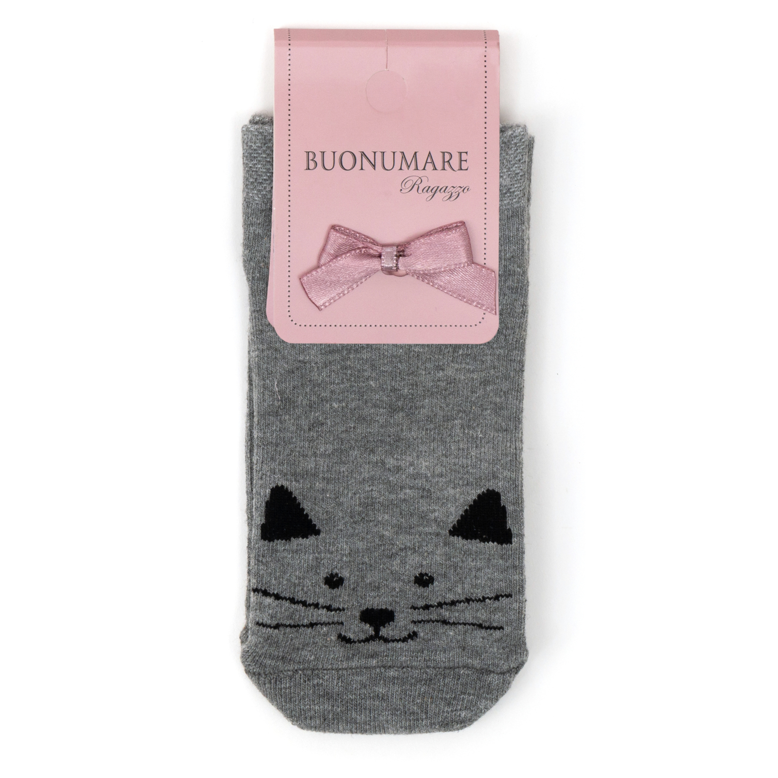 Шкарпетки дитячі BNM з котиком (M0C0201-0141-7G-pink) зображення 2
