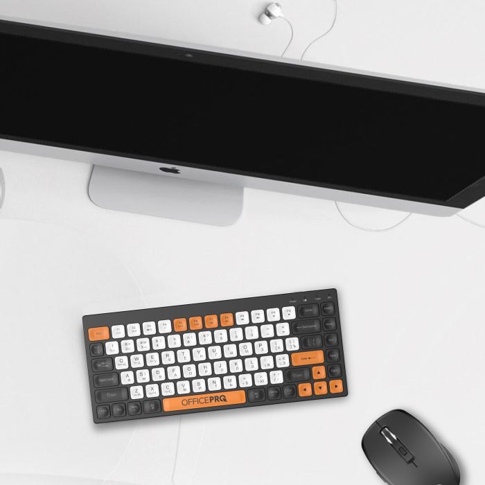 Клавиатура OfficePro SK955B Wireless/Bluetooth Black (SK955B) изображение 7