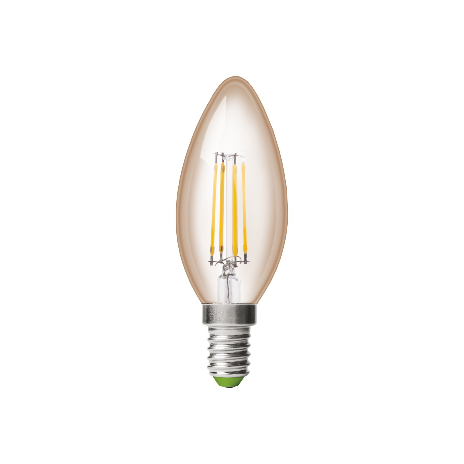 Лампочка Eurolamp LED CL 6W 620 Lm E14 4000K deco 2шт (MLP-LED-CL-06144(Amber)) зображення 2