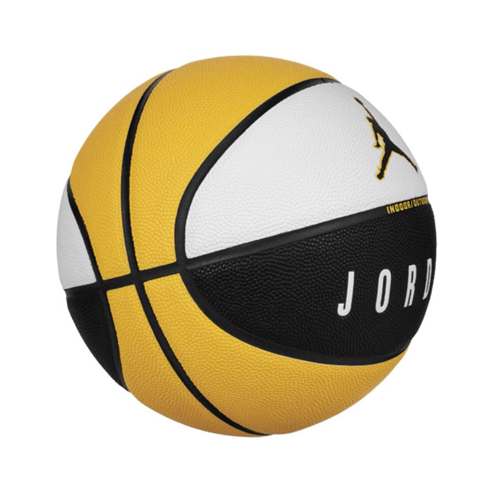 Мяч баскетбольный Nike Jordan Ultimate 2.0 8P Deflated білий, чорний, жовтий Уні 7 J.100.8254.153.07 (887791427540) изображение 2
