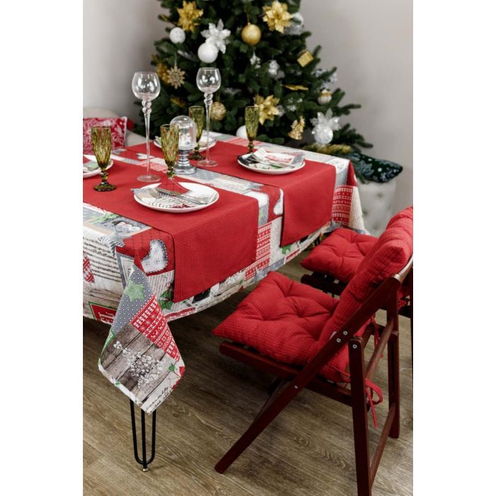 Подушка на стілець Прованс Merry Christmas червона 40х40 см (031484) зображення 3