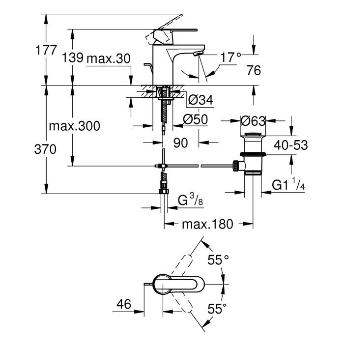 Змішувач Grohe Get S (32883000) зображення 6