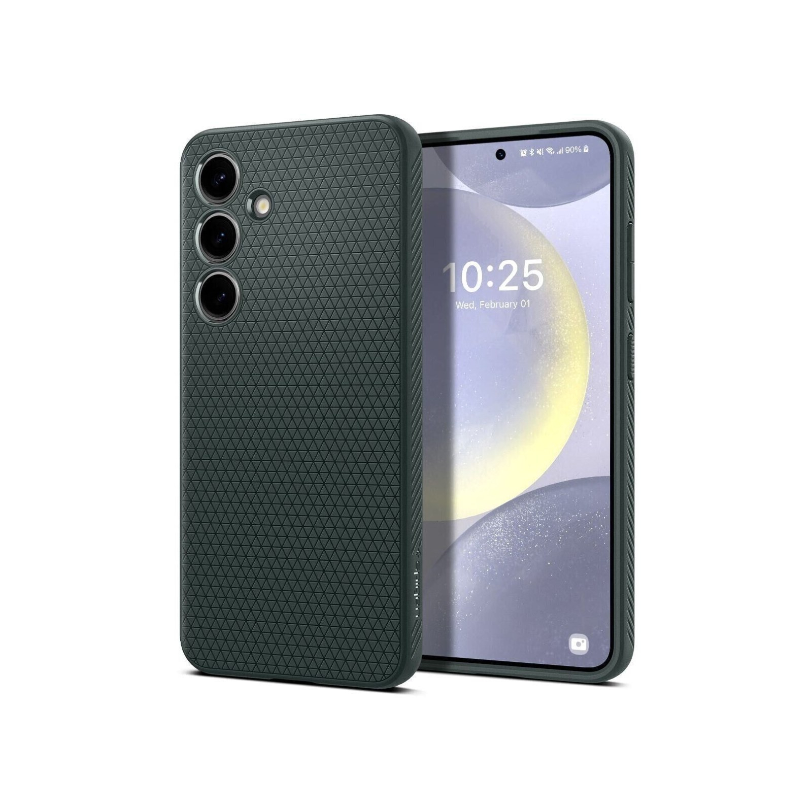 Чохол до мобільного телефона Spigen Samsung Galaxy S24+, Liquid Air, Matte Black (ACS07327) зображення 12