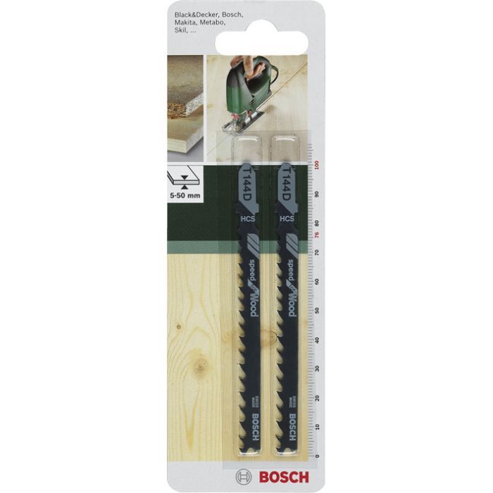 Полотно Bosch по дереву, T 144 D, 4-5.2х100мм, 2шт (2.609.256.718)