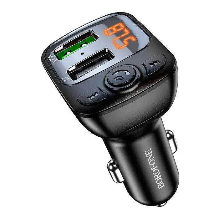 FM модулятор BOROFONE BC41, Black, Box