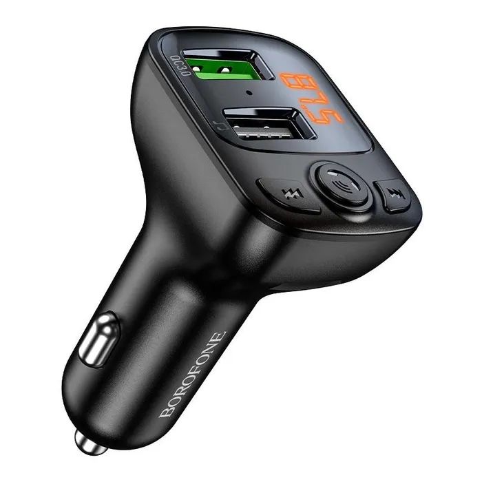 FM модулятор BOROFONE BC41, Black, Box зображення 2