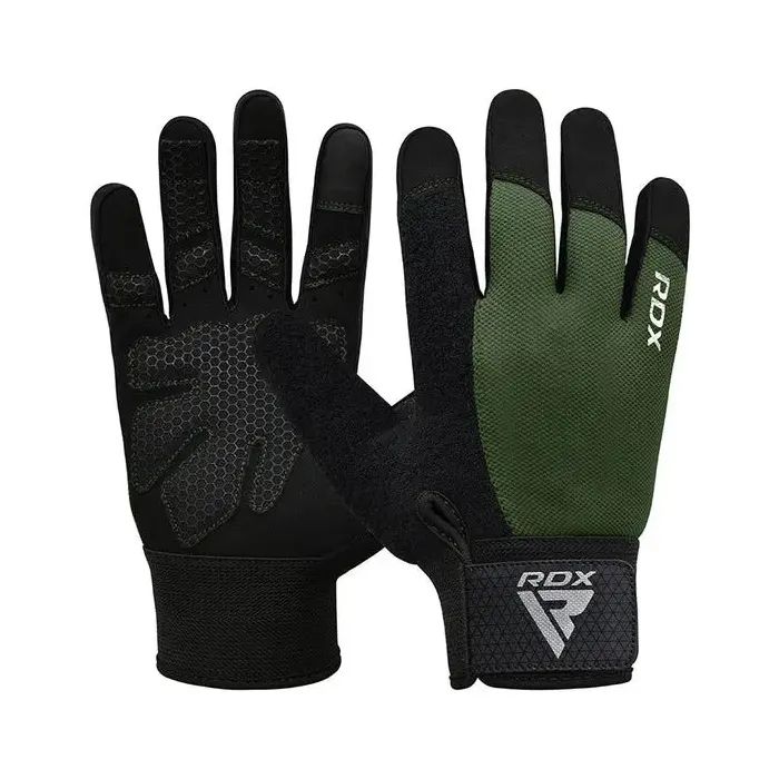 Перчатки для фитнеса RDX W1 Full Finger Army Green XL (WGA-W1FA-XL+)