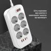 Мережевий фільтр живлення ColorWay CW-CHE64PDW, 6 розеток/4USB 2M (CW-CHE64PDW) зображення 6