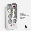 Мережевий фільтр живлення ColorWay CW-CHE64PDW, 6 розеток/4USB 2M (CW-CHE64PDW) зображення 9