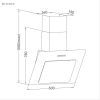 Витяжка кухонна Pyramida NRX 60 (800) B GBL зображення 6