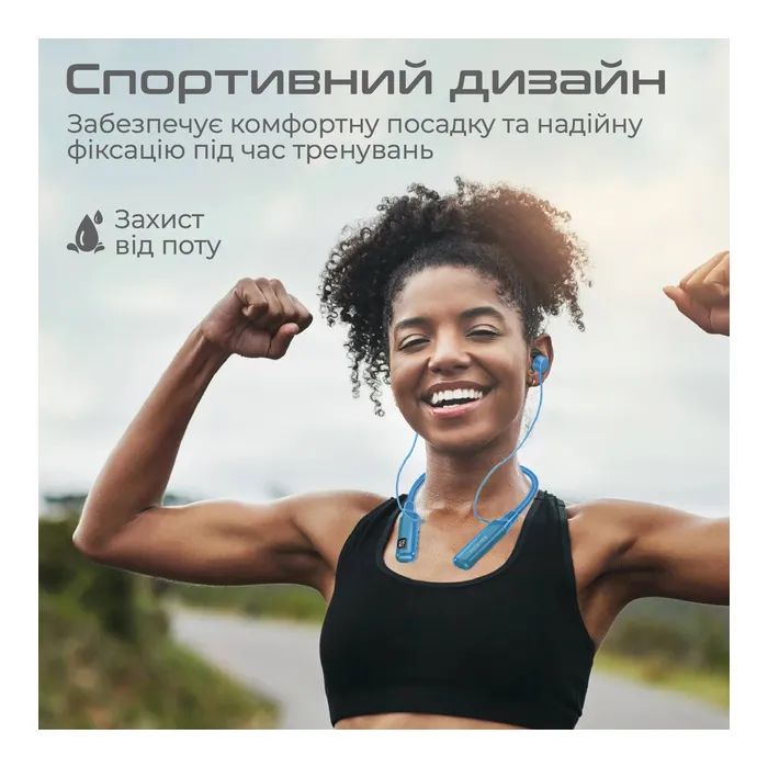 Навушники Promate Blend Blue (blend.blue) зображення 3