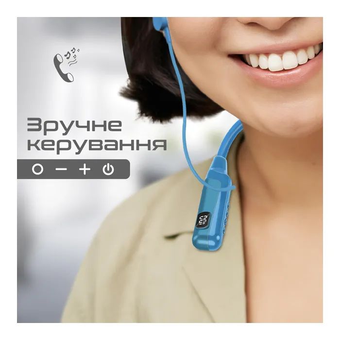 Навушники Promate Blend Blue (blend.blue) зображення 9