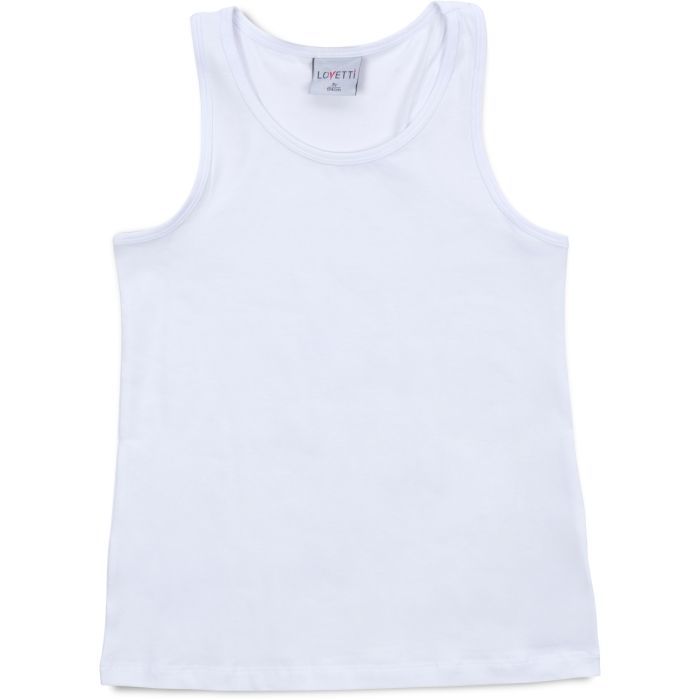 Майка детская Lovetti базовая (13-139-134-white)