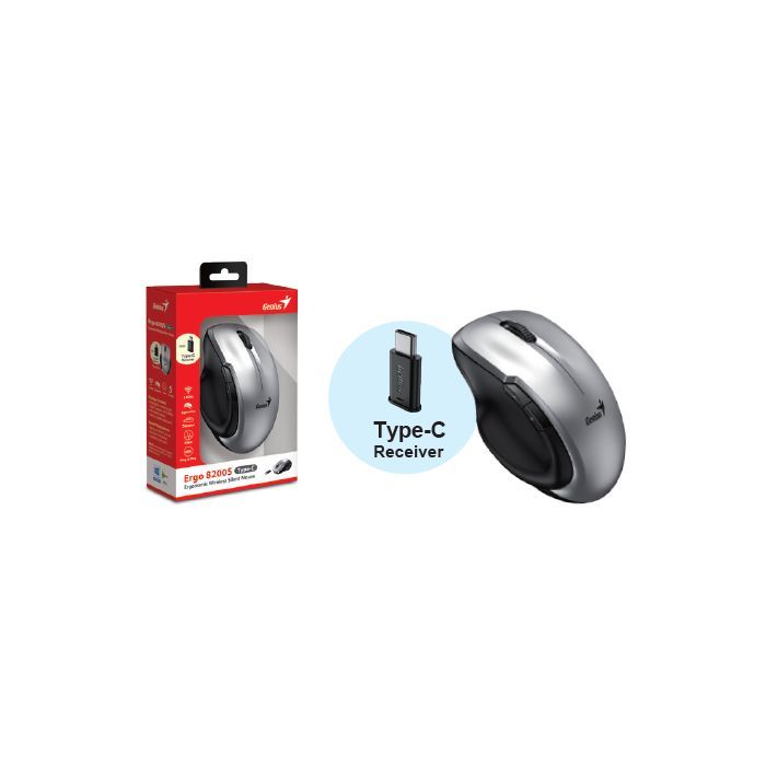 Мышка Genius Ergo 8200S Wireless Silver (31030029404) изображение 6