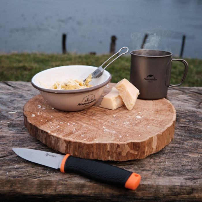 Ложка-вилка туристическая Naturehike титанова NH19C001-J (6927595734766) изображение 12