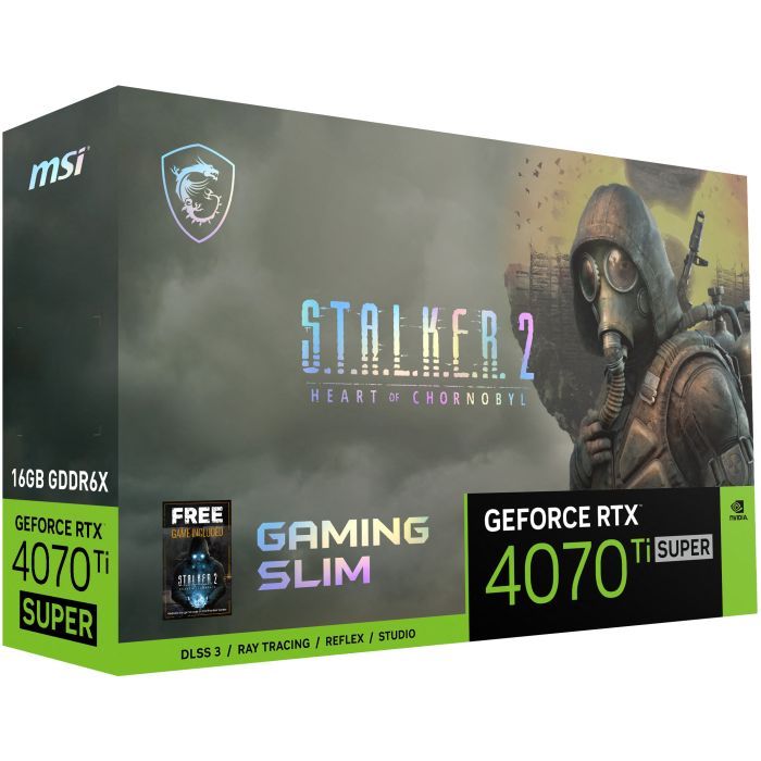 Відеокарта MSI GeForce RTX4070Ti SUPER 16Gb GAMING SLIM STALKER 2 EDITION (RTX 4070 Ti SUPER 16G GAMING SLIM STALKER 2 EDITION) зображення 8