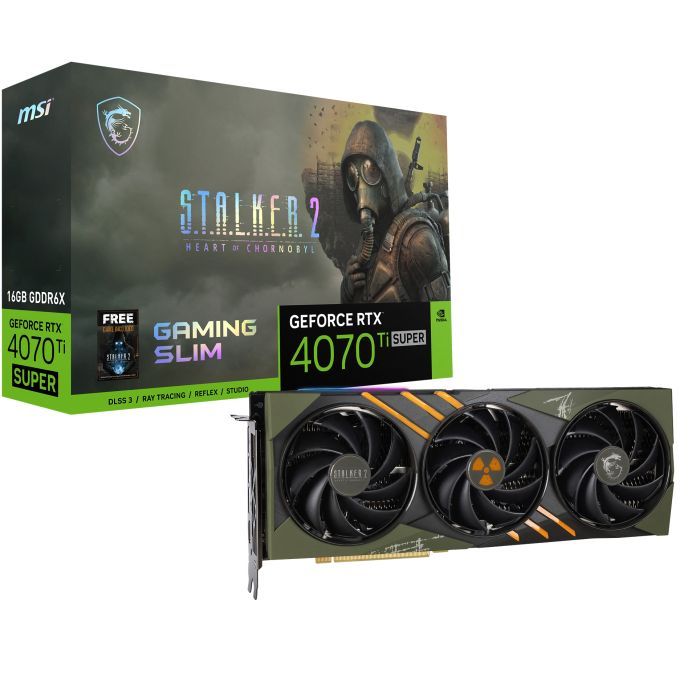 Відеокарта MSI GeForce RTX4070Ti SUPER 16Gb GAMING SLIM STALKER 2 EDITION (RTX 4070 Ti SUPER 16G GAMING SLIM STALKER 2 EDITION) зображення 9