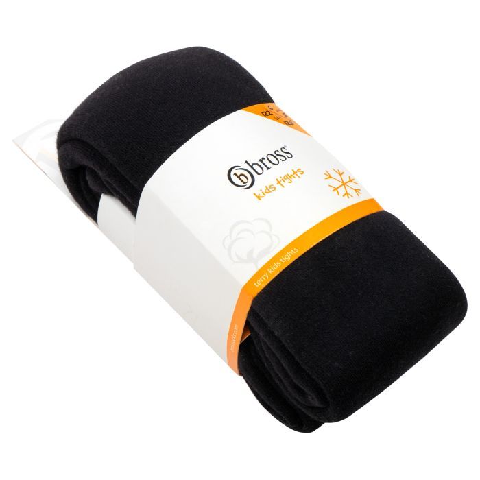 Колготки детские Bross махровые (12259-7G-black)