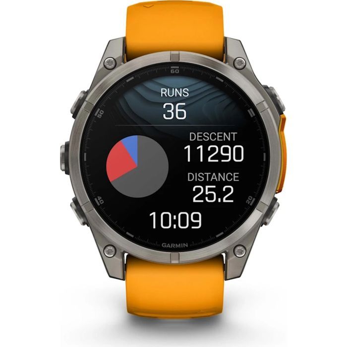 Смарт-годинник Garmin fenix 8 47mm, AMOLED, Saph, Ti/Bare/Grpht, SparkOrg/GrphtBd, (010-02904-11) зображення 10