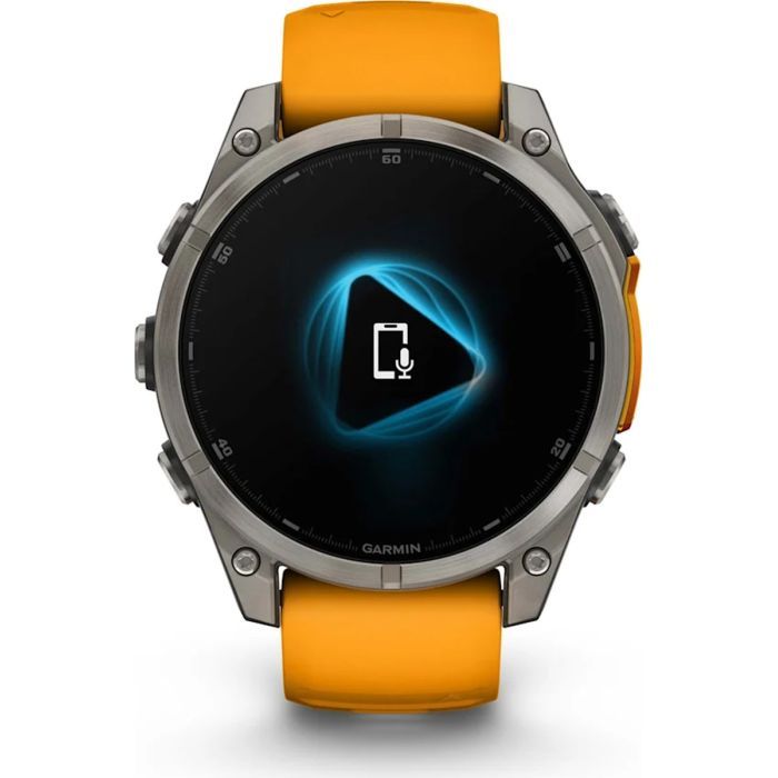 Смарт-годинник Garmin fenix 8 47mm, AMOLED, Saph, Ti/Bare/Grpht, SparkOrg/GrphtBd, (010-02904-11) зображення 2