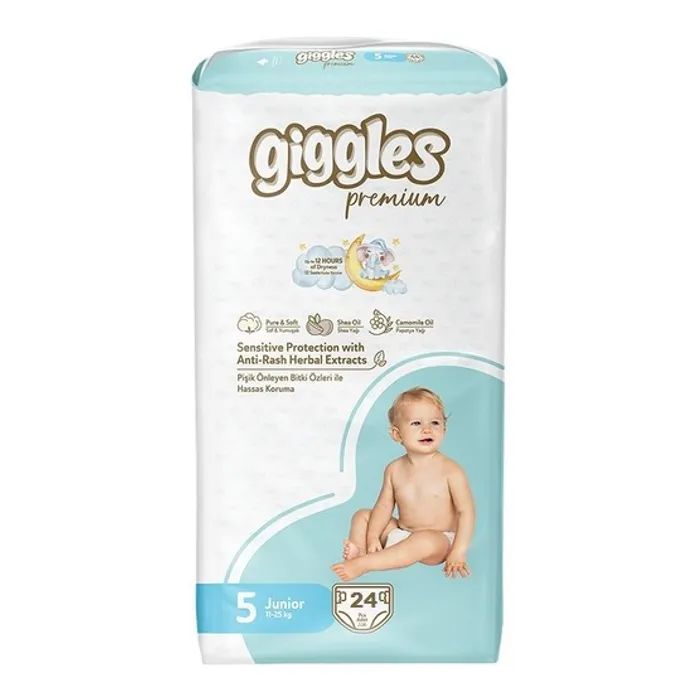Подгузники Giggles Premium 5 Junior 11-25 кг 24 шт (8680131206919)