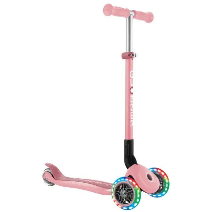 Самокат Globber Primo Foldable Lights колеса с подсветкой до 50 кг. 3+ Зеленый (432-106-3)