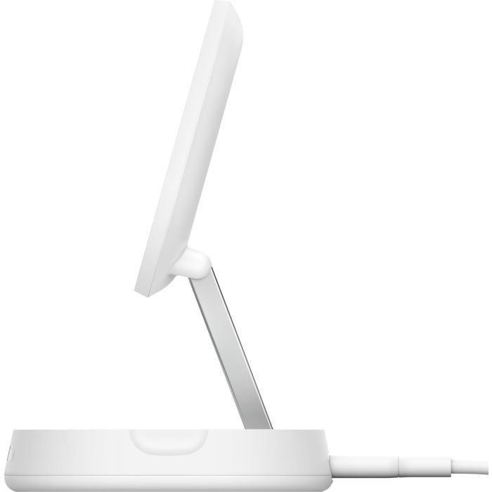 Зарядний пристрій Belkin 15W Magnetic Stand Qi2 20W adapter USB-C black (WIA008VFBK) зображення 2