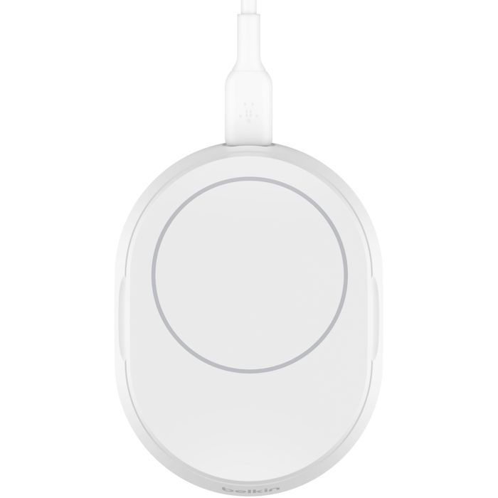Зарядний пристрій Belkin 15W Magnetic Stand Qi2 20W adapter USB-C black (WIA008VFBK) зображення 5