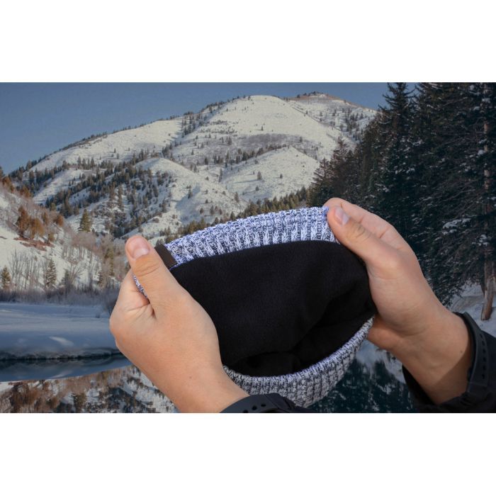Водонепроницаемая шапка Dexshell Heathered Rib Knit Beanie Onesize 56-58 см хакі (DH32405SSN) изображение 3