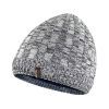 Водонепроницаемая шапка Dexshell Heathered Rib Knit Beanie Onesize 56-58 см біло-сіра (DH32405MBL)