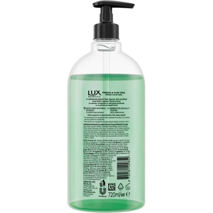 Гель для душу Lux Botanicals Фрезія та алое вера 480 мл (8720181499807) зображення 2