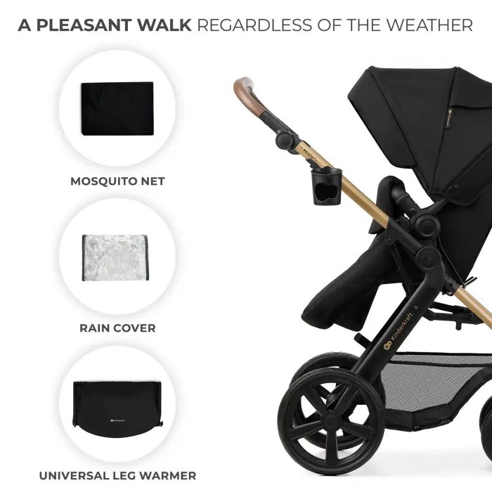 Коляска Kinderkraft 3 в 1 Moov 2 Pure Black (KSMOOV02BLKEV00) (5902533925780) изображение 11