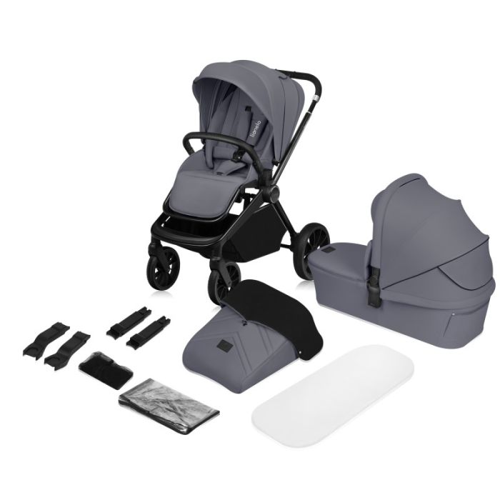 Коляска Lionelo 2 в 1 Mika Plus Grey Stone (LO-MIKA PLUS 2IN1 GREY STONE) изображение 12