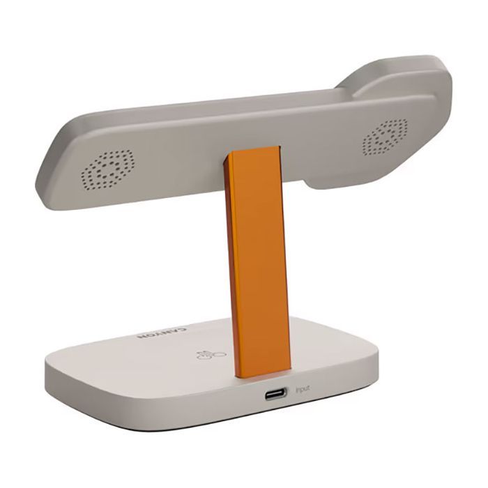 Зарядний пристрій Canyon wireless charger HEXAGON WCS-310 3in1 LightGrey/Orange (CNS-WCS310LGOR) зображення 2