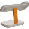 Зарядний пристрій Canyon wireless charger HEXAGON WCS-310 3in1 LightGrey/Orange (CNS-WCS310LGOR) зображення 2