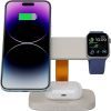 Зарядний пристрій Canyon wireless charger HEXAGON WCS-310 3in1 LightGrey/Orange (CNS-WCS310LGOR) зображення 4