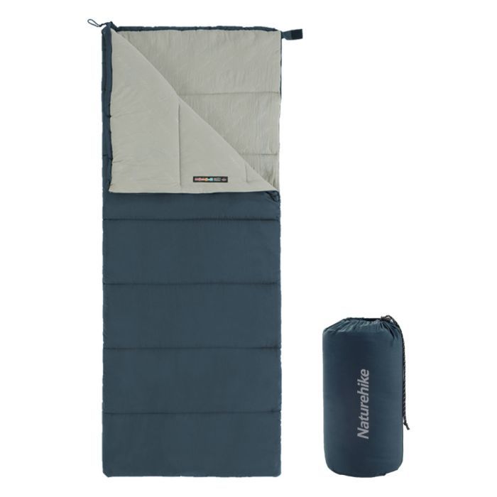 Спальный мешок Naturehike F150 NH22MSD05, лівий, темно-блакитний (6927595797761-L)