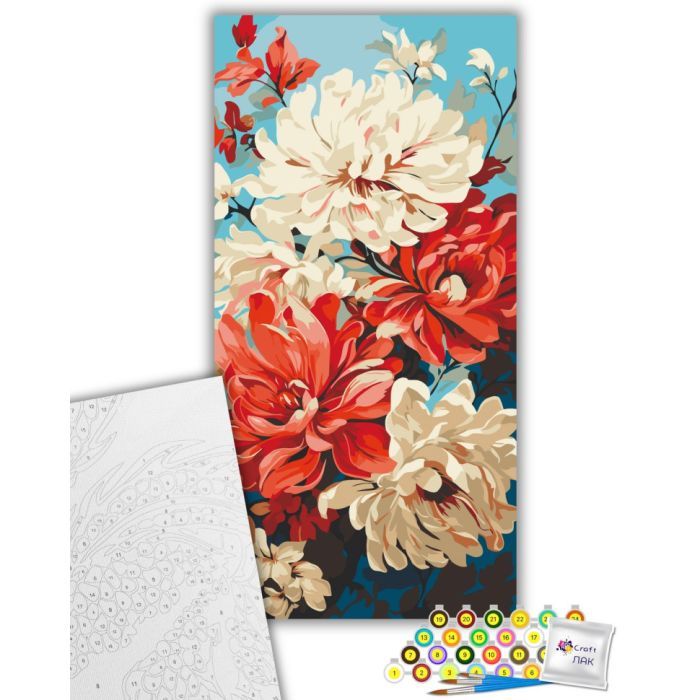 Картина по номерам ArtCraft Жоржини 40х80 см (13070-AC) изображение 2