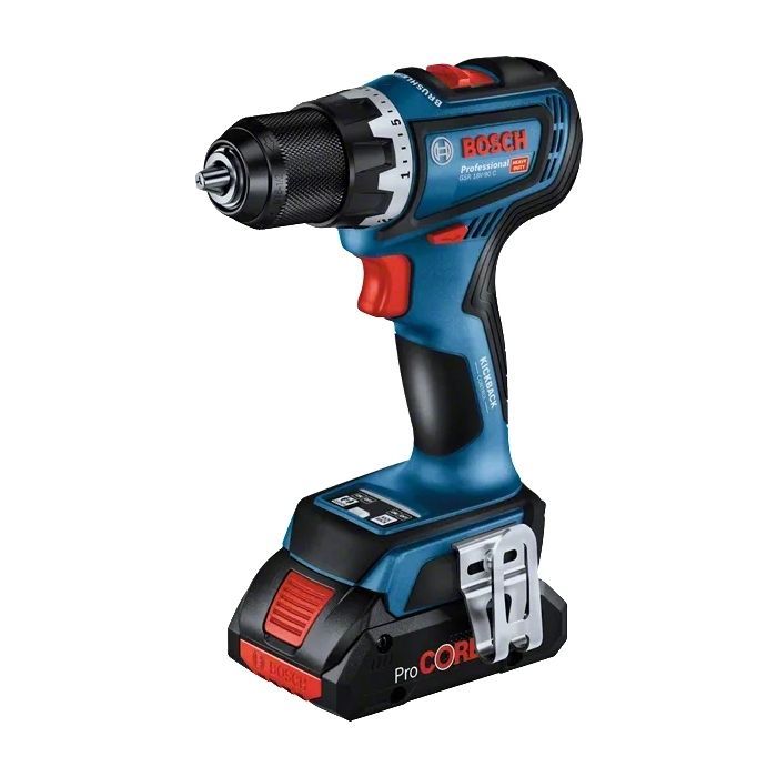 Шуруповерт Bosch GSR 18V-90 C 18V, 2х5Ah, 36-64Нм, 0-2100 об/мин, кейс, 1.1 кг (0.601.9K6.006) изображение 2
