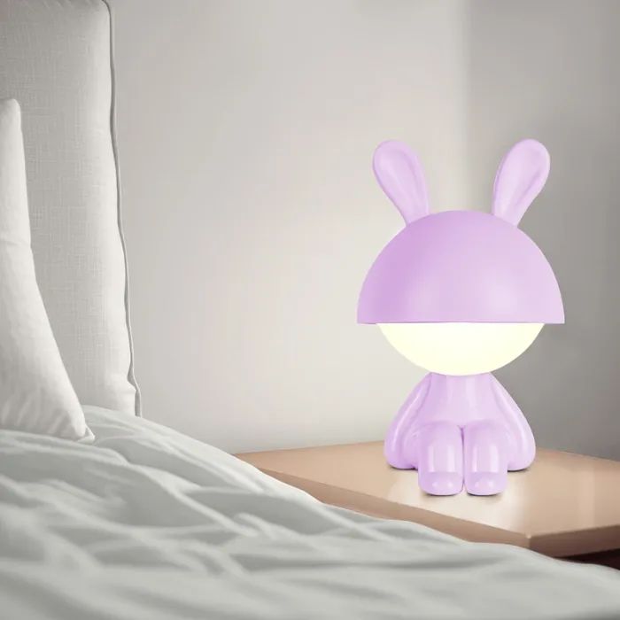 Нічник Kite Світильник LED з акумулятором Cute Bunny, персиковий (K25-316-1-4) зображення 5