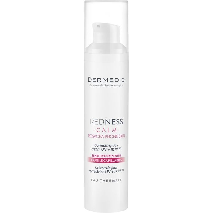 Крем для лица Dermedic Redness Calm Correcting Day Cream UV+IR SPF 20 Корректирующий Дневной 40 мл (5901643176549)