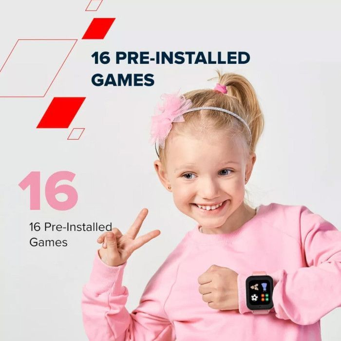 Смарт-часы Canyon Alfie KW-37 MP3 Study&Game Pink (CNE-KW37PP) изображение 11