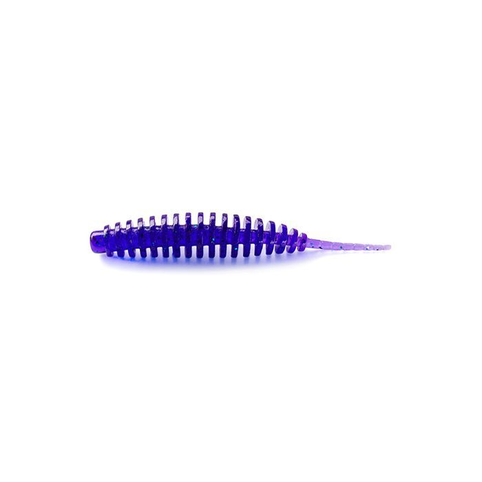 Силикон рыболовный FishUP Tanta 1.5" 060 - Dark Violet/Павлина&Silver (10шт/уп) (1864.03.57)