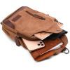 Сумка Vintage Мужская через плечо Коричневая (20389) изображение 7