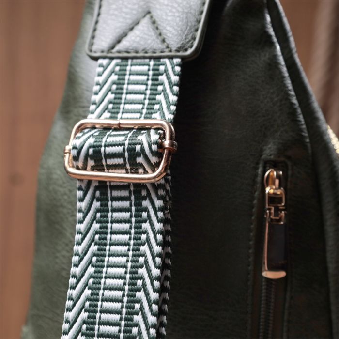 Сумка Vintage Из экокожи Зеленая (22756) изображение 11