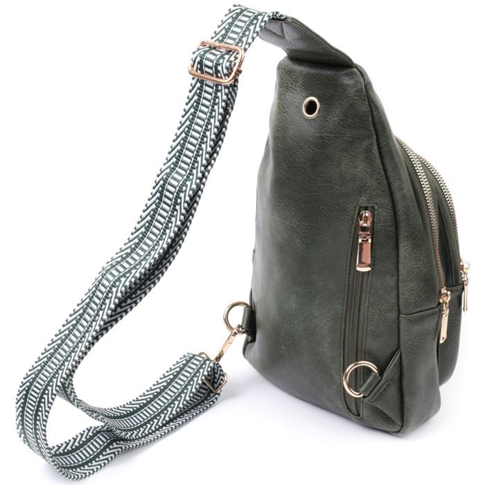 Сумка Vintage Из экокожи Зеленая (22756) изображение 2